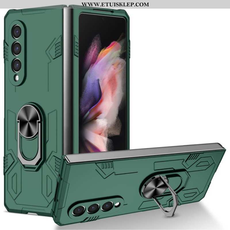 Futerały do Samsung Galaxy Z Fold 4 Dwumateriałowy I Obrotowy Pierścień